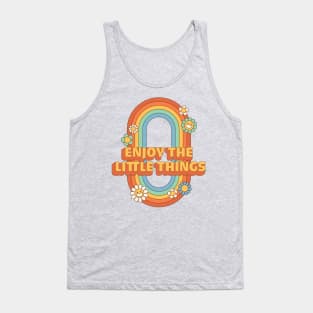 Retro Aesthetic Good Vibes: Hippie, Sunflower, Flower Power Tank Top